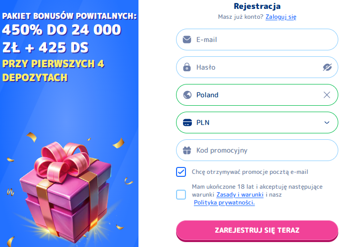Casinojoy rejestracja